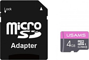 Usams US-ZB115 High Speed TF Card 4GB (с адаптером)