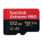 SanDisk Extreme Pro microSDXC Class 10 UHS Class 3 V30 A2 170MB/s 512GB + SD adapter SanDisk Extreme Pro microSDXC Class 10 UHS Class 3 V30 A2 170MB/s 512GB + SD adapter