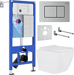 Roxen Cube в комплекте с инсталляцией StounFix Dual Fresh 6 в 1 968436 (кнопка: сатин) Roxen Cube в комплекте с инсталляцией StounFix Dual Fresh 6 в 1 968436 (кнопка: сатин)