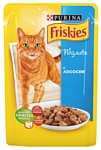 Friskies (0.1 кг) 1 шт. Для взрослых кошек с лососем в подливе
