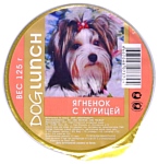 Dog Lunch (0.125 кг) 1 шт. Крем-суфле ягненок с курицей для собак
