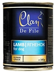 CLAN De File Ягненок для собак (0.340 кг) 12 шт.