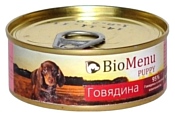 BioMenu (0.1 кг) 24 шт. Puppy консервы для щенков с говядиной