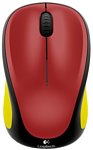 Logitech Wireless Mouse M235 910-004106 black-Yellow-Red USB