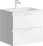 Aqwella Тумба Accent 60 ACC0106W с умывальником Malaga 600 Mal.06.04.D
