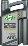 Yacco VX 600 ACEA A3/B3 API SL/CF 5W-30 5л