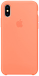 Apple Silicone Case для iPhone X Peach