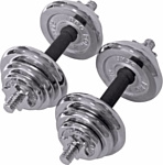 Pro fitness Chrome Dumbbell Set - 20kg