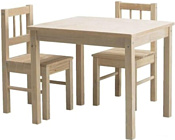 ВудГруппММ Набор стол и два стула