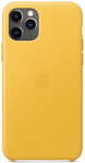 Apple Leather Case для iPhone 11 Pro Max (лимонный сироп)