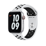 Apple Nike 44 мм (чистая платина/черный, R) MX8F2