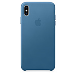 Apple Leather Case для iPhone XS Cape Cod Blue