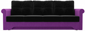 Лига диванов Европа 28323 (черный/фиолетовый)