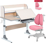 Anatomica Study-100 Lux + органайзер с розовым креслом Armata Duos (клен/серый)