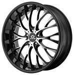 LORENZO WL27 10x22/5x120 D74.1 ET40 Gloss Black With Machined Face