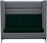 Brioli Дирк двухместный (экокожа, L21-L15 (серый, зеленые вставки)