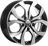 K&K Nissan Terrano КСr704 6.5x16/5x114.3 D66.1 ET50 Алмаз черный