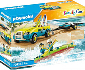 Playmobil PM70436 Пляжный автомобиль с каноэ