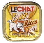LeChat Pate Ricco с Мясом, Уткой и рисом (0.1 кг) 1 шт.