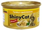 GimCat (0.085 кг) 1 шт. ShinyCat Деликатес тунец с цыпленком
