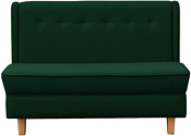 Brioli Диди двухместный (рогожка, J8 темно-зеленый/светлые ножки)