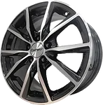 Carwel Гамма 6x15/5x100 D57.1 ET38 Черный с полировкой