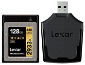 Lexar Professional 2933x XQD 2.0 card 128GB + USB 3.0 reader