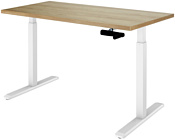 ErgoSmart Manual Desk 1360x800x36 мм (дуб натуральный/белый)