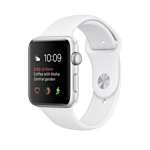 Apple Watch Series 2 38mm Silver with White Sport Band (MNNW2)