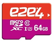 e2e4 Ultra microSDXC Class 10 UHS-I U3 70 MB/s 64GB