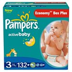 Pampers Active Baby 3 Midi (4-9 кг)132шт