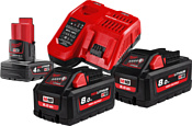 Milwaukee M18 M18HNRG-802 4933471073 (2 x 18В/8 Ач + 12В/4 Ач + 12-18В)