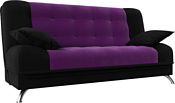 Лига диванов Анна 28070 (микровельвет, фиолетовый/черный)