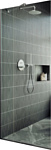 MaybahGlass 195x89 MGD-689-5у (прозрачное стекло/хром матовый) MaybahGlass 195x89 MGD-689-5у (прозрачное стекло/хром матовый)