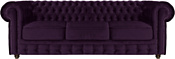 Brioli Честерфилд трехместный (микровелюр, В40 фиолетовый)