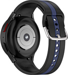 Rumi Sport Line силиконовый для Samsung Galaxy Watch4/5 (20 мм, черный/синий)
