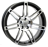 WSP Italy W557 8x18/5x112 D66.6 ET30 Anthracite Polished