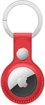 Apple кожаный для AirTag с кольцом для ключей (красный) MK103