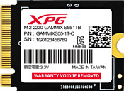 ADATA XPG Gammix S55 1TB SGAMMIXS55-1T-C