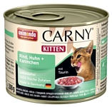 Animonda Carny Kitten для котят с говядиной, курицей и кроликом (0.2 кг) 1 шт.