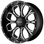 Helo HE879 9x18/6x139.7 D106.25 ET-12 Gloss Black Machined And Milled