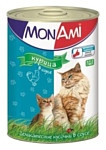 MonAmi Кусочки в соусе для кошек Цыпленок (0.415 кг) 12 шт.