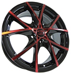 Sakura Wheels 9517 6.5x16/5x108 D73.1 ET45 Черный с красным