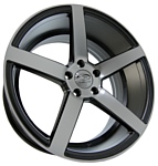 Sakura Wheels 9135 9.5x19/5x114.3 D73.1 ET37 Темно-серый с полировкой