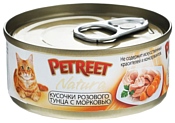 Petreet Natura Кусочки розового тунца с морковью (0.070 кг) 48 шт.