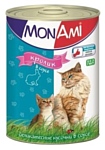 MonAmi Кусочки в соусе для кошек Кролик (0.415 кг) 12 шт.
