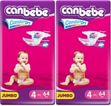 Canbebe Comfort Dry 4 Maxi 7-17 кг (128 шт.)