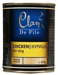 CLAN (0.34 кг) 6 шт. De File Курица для собак