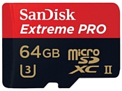 SanDisk Extreme Pro microSDXC UHS-II 275MB/s 64GB + USB 3.0 Reader