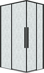 Grossman Galaxy 70х120х195 300.K33.01.70R12L.21.02 (черный матовый/стекло шиншилла)